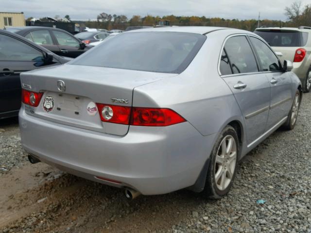 JH4CL96804C019737 - 2004 ACURA TSX SILVER photo 4