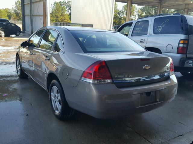 2G1WB55K179385346 - 2007 CHEVROLET IMPALA LS BROWN photo 3