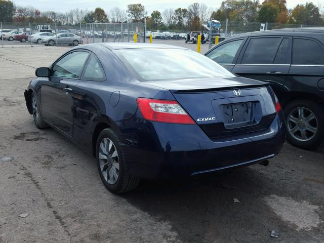 2HGFG1B82AH516681 - 2010 HONDA CIVIC EX BLUE photo 3