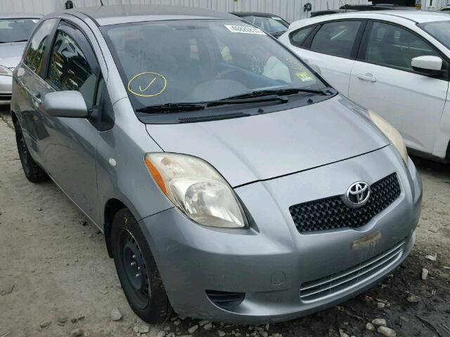 JTDJT923075042852 - 2007 TOYOTA YARIS GRAY photo 1