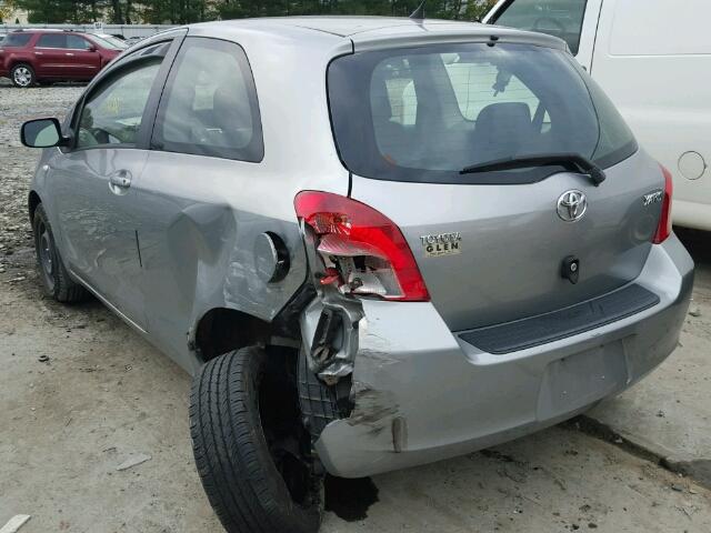 JTDJT923075042852 - 2007 TOYOTA YARIS GRAY photo 3