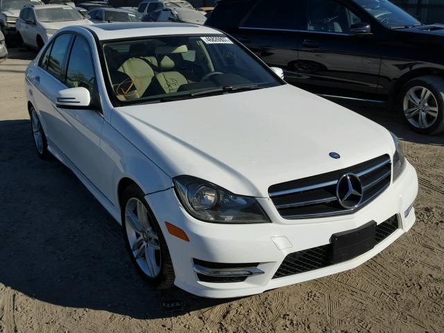 WDDGF4HB3EG219405 - 2014 MERCEDES-BENZ C WHITE photo 1