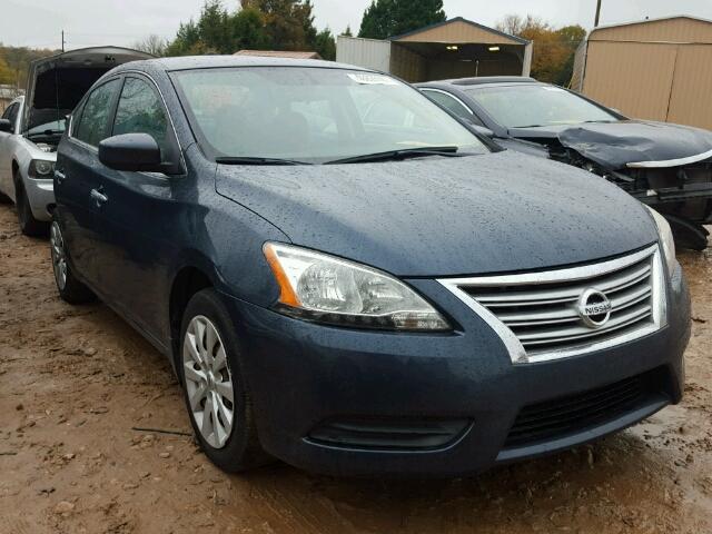 3N1AB7AP0DL682800 - 2013 NISSAN SENTRA S BLUE photo 1