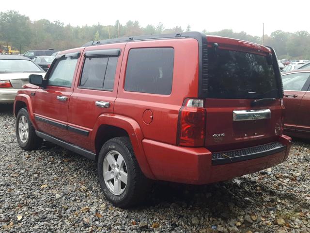 1J8HG48K86C221759 - 2006 JEEP COMMANDER RED photo 3