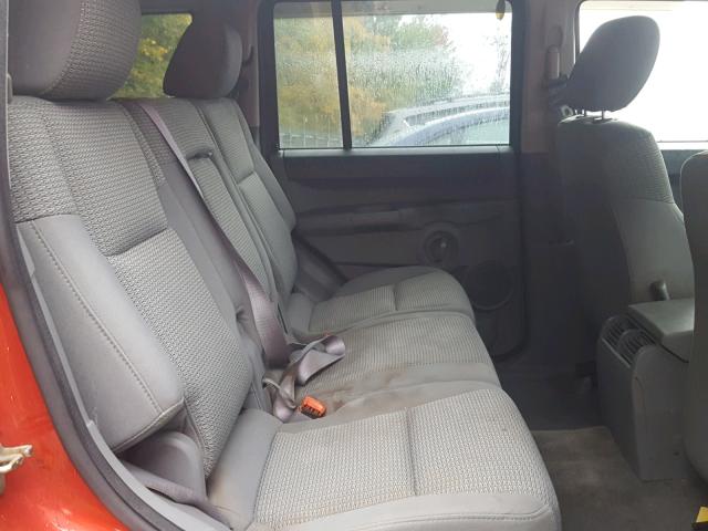 1J8HG48K86C221759 - 2006 JEEP COMMANDER RED photo 6