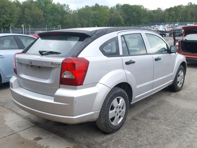 1B3HB28B37D545306 - 2007 DODGE CALIBER SILVER photo 4