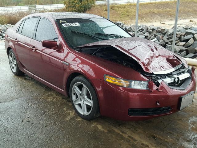 19UUA66205A009147 - 2005 ACURA TL BURGUNDY photo 1