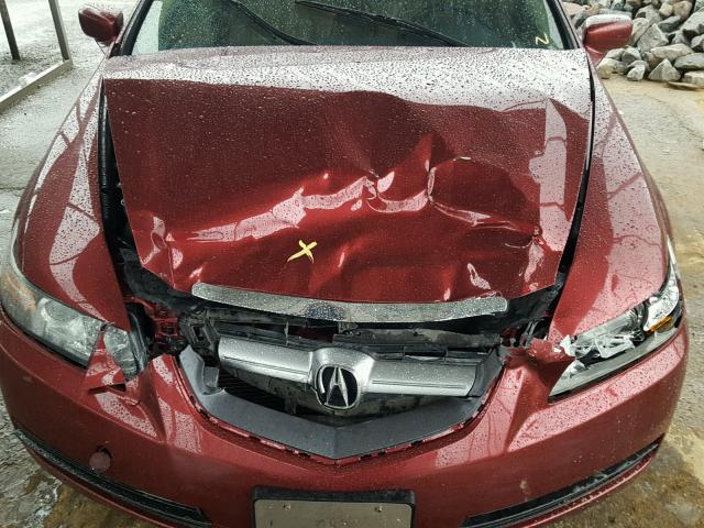 19UUA66205A009147 - 2005 ACURA TL BURGUNDY photo 7