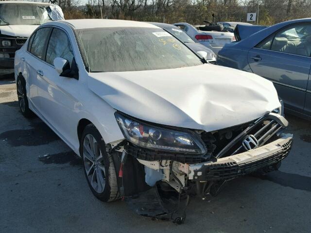 1HGCR2F53EA193796 - 2014 HONDA ACCORD SPO WHITE photo 1