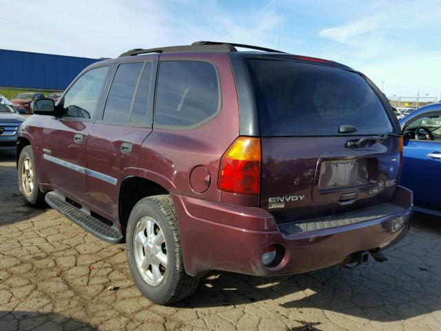 1GKDT13S162329450 - 2006 GMC ENVOY MAROON photo 3