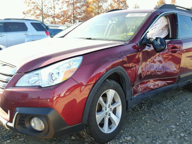 4S4BRCKC7D3320522 - 2013 SUBARU OUTBACK 2. MAROON photo 9