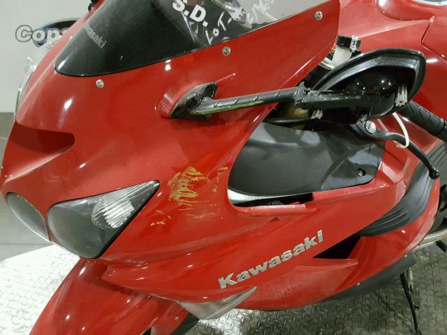 JKBZXNA136A005340 - 2006 KAWASAKI ZX1400 A RED photo 9