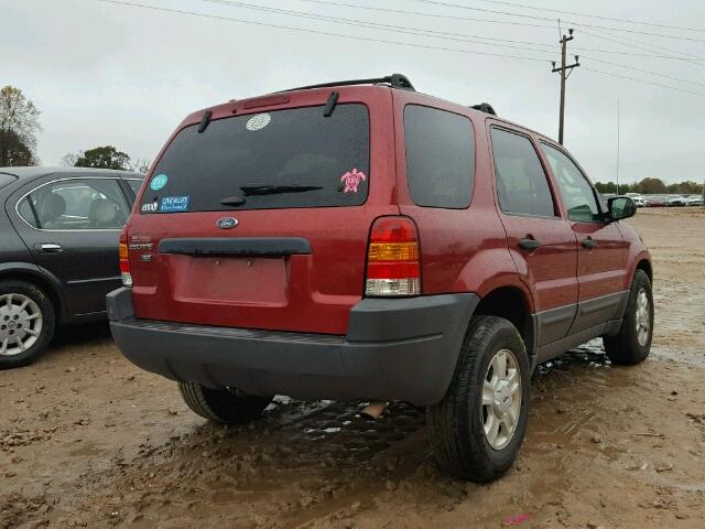 1FMYU93143KC45436 - 2003 FORD ESCAPE XLT RED photo 4