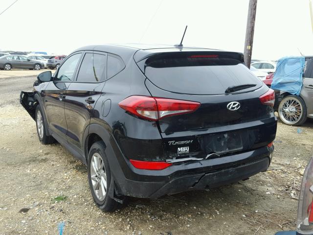 KM8J23A49GU206160 - 2016 HYUNDAI TUCSON SE BLACK photo 3