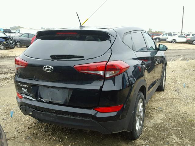 KM8J23A49GU206160 - 2016 HYUNDAI TUCSON SE BLACK photo 4