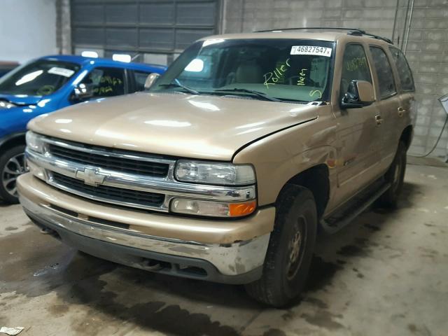 1GNEK13T11J100199 - 2001 CHEVROLET TAHOE K150 TAN photo 2