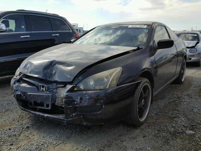 1HGCM72335A011420 - 2005 HONDA ACCORD LX BLACK photo 2