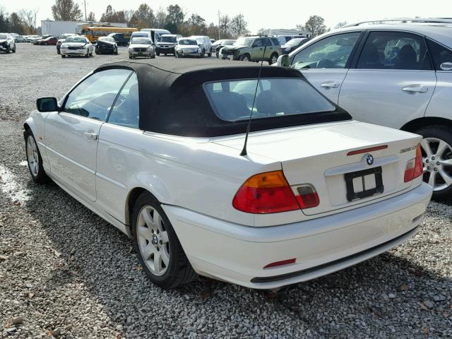 WBABS33461JY50694 - 2001 BMW 325 WHITE photo 3