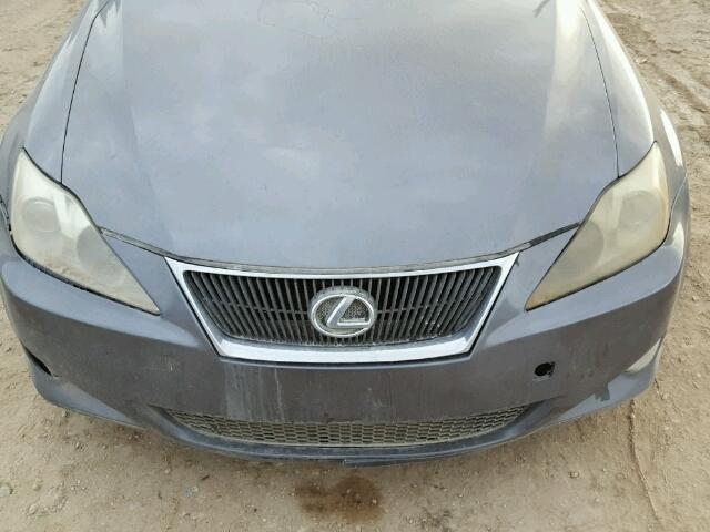 JTHBK262075039271 - 2007 LEXUS IS 250 GRAY photo 7