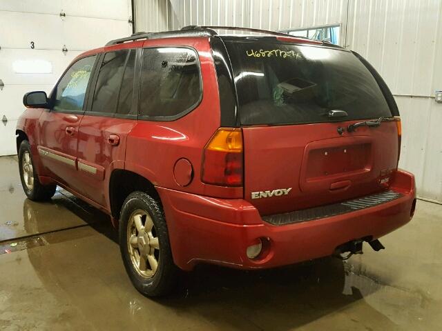 1GKDT13S322315169 - 2002 GMC ENVOY RED photo 3