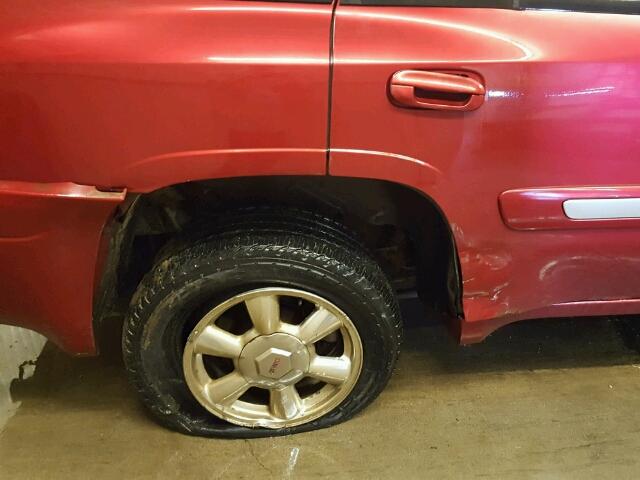 1GKDT13S322315169 - 2002 GMC ENVOY RED photo 9