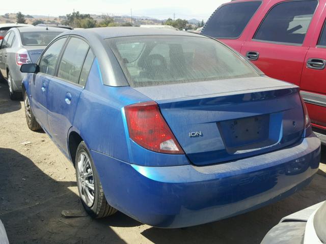 1G8AJ52FX3Z126487 - 2003 SATURN ION LEVEL BLUE photo 3