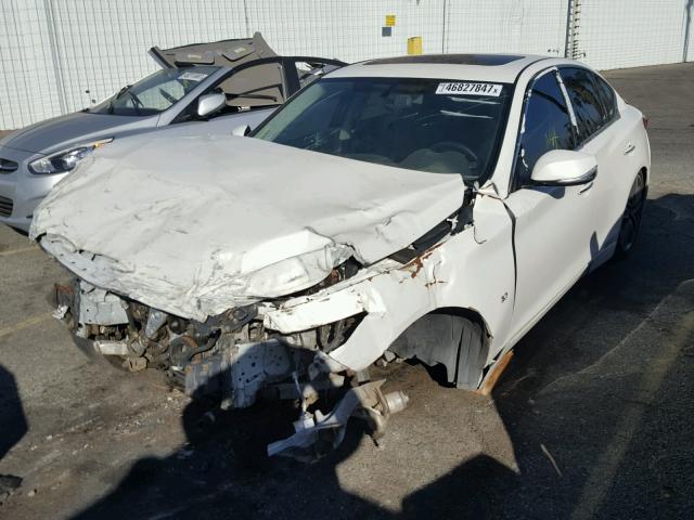 JN1BV7AP9FM341657 - 2015 INFINITI Q50 BASE WHITE photo 2