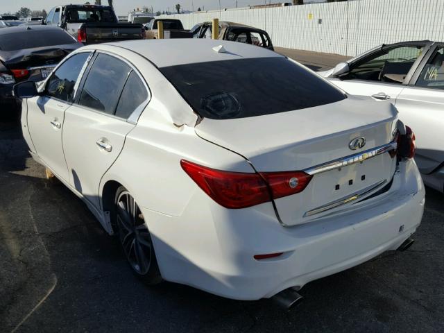 JN1BV7AP9FM341657 - 2015 INFINITI Q50 BASE WHITE photo 3