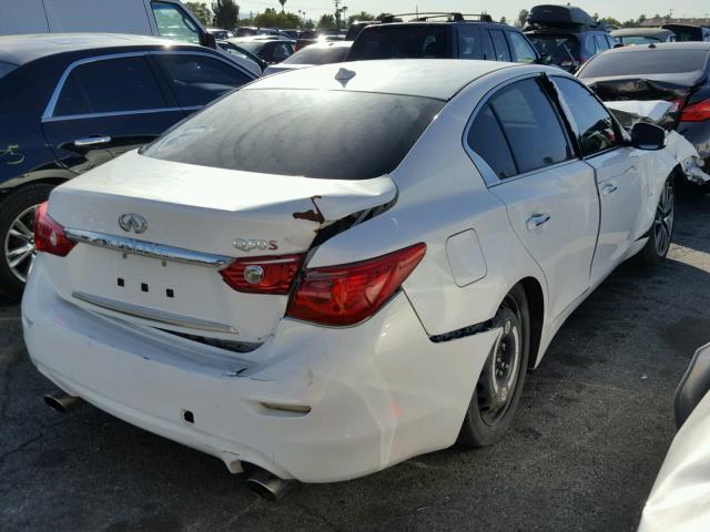 JN1BV7AP9FM341657 - 2015 INFINITI Q50 BASE WHITE photo 4