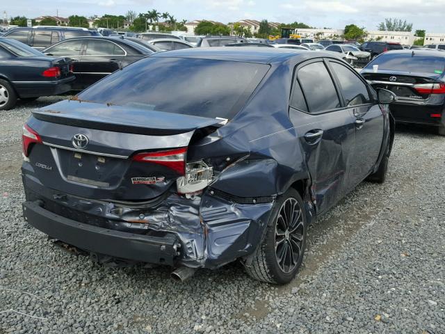 5YFBURHE0GP390986 - 2016 TOYOTA COROLLA L GRAY photo 4