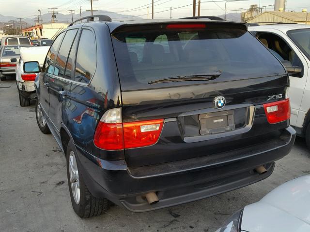 5UXFA13536LY45452 - 2006 BMW X5 3.0I BLACK photo 3