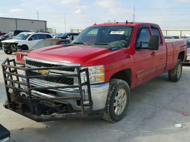 1GC5K1C84BZ220618 - 2011 CHEVROLET SILVERADO RED photo 2