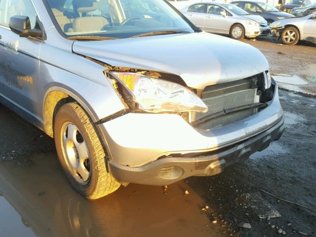 JHLRE48387C096759 - 2007 HONDA CR-V LX SILVER photo 9