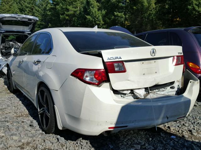 JH4CU26639C013683 - 2009 ACURA TSX WHITE photo 3