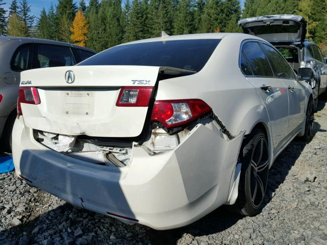 JH4CU26639C013683 - 2009 ACURA TSX WHITE photo 4