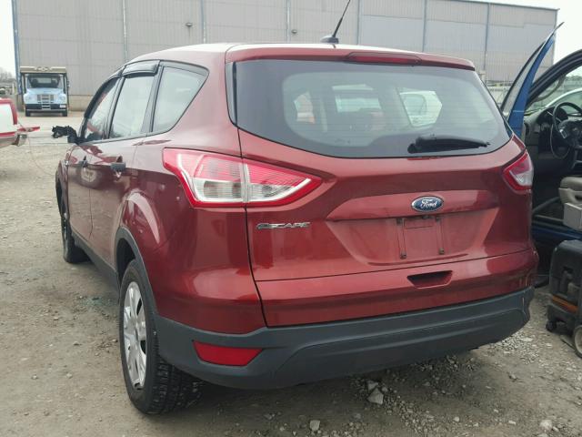 1FMCU0F76EUC50375 - 2014 FORD ESCAPE S MAROON photo 3