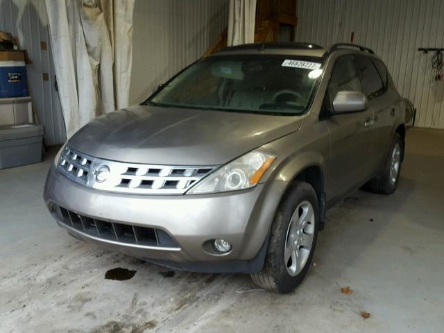 JN8AZ08W74W314710 - 2004 NISSAN MURANO GOLD photo 2