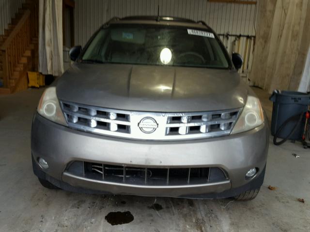 JN8AZ08W74W314710 - 2004 NISSAN MURANO GOLD photo 9