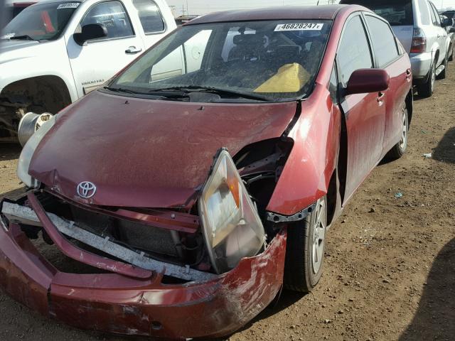 JTDKB20U150127302 - 2005 TOYOTA PRIUS MAROON photo 2