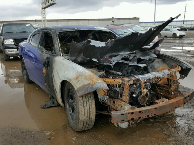 2C3CDXAT6CH247451 - 2012 DODGE CHARGER PO BLUE photo 1