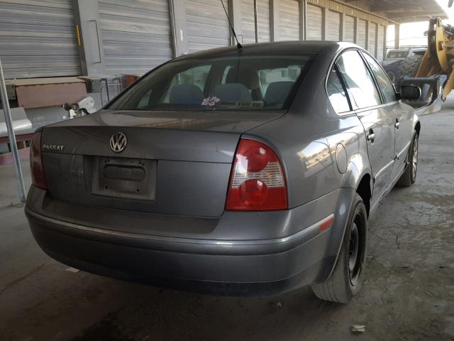 WVWPD63B03P458135 - 2003 VOLKSWAGEN PASSAT GLS GRAY photo 4