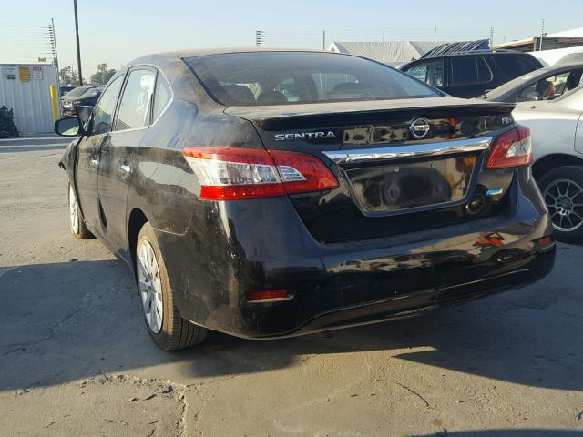 3N1AB7AP8EY333212 - 2014 NISSAN SENTRA S BLACK photo 3