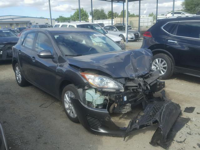 JM1BL1L76D1737623 - 2013 MAZDA 3 I GRAY photo 1
