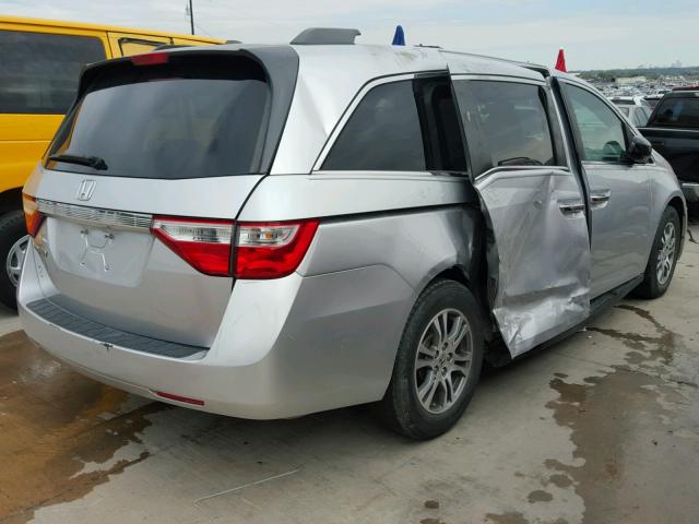 5FNRL5H67EB089479 - 2014 HONDA ODYSSEY SILVER photo 4