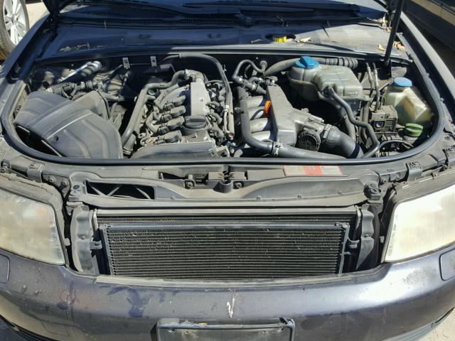 WAUJC68E82A239966 - 2002 AUDI A4 1.8T BLUE photo 7