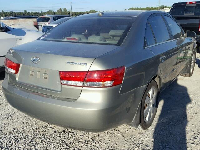 5NPET46C48H366614 - 2008 HYUNDAI SONATA GLS SILVER photo 4