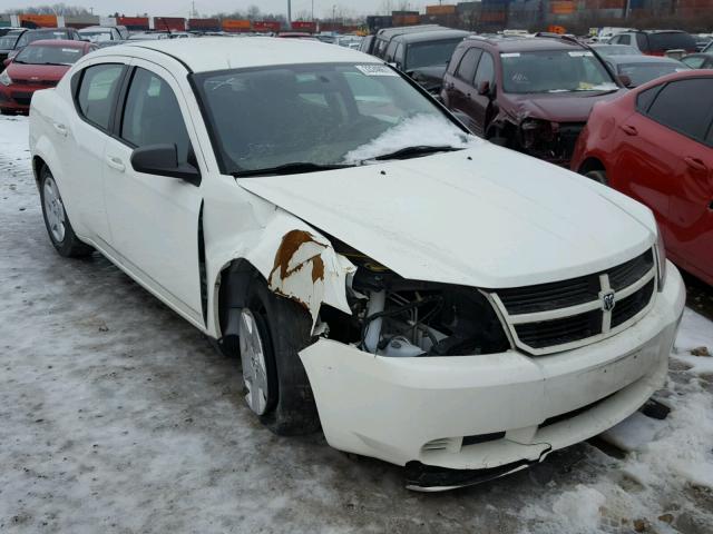 1B3CC4FB9AN182338 - 2010 DODGE AVENGER WHITE photo 1