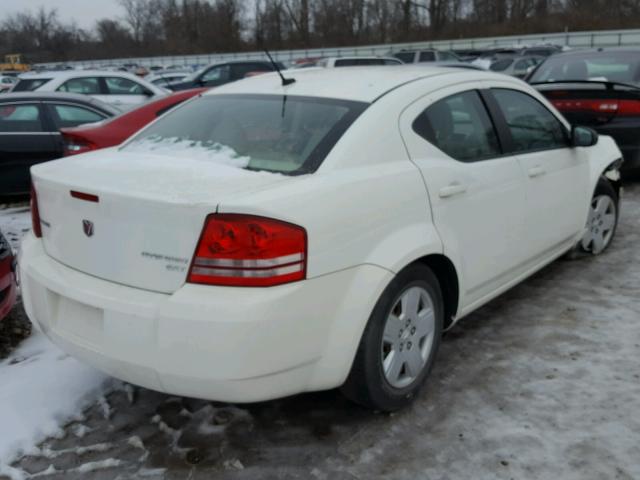 1B3CC4FB9AN182338 - 2010 DODGE AVENGER WHITE photo 4