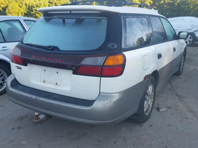 4S3BH675117675399 - 2001 SUBARU LEGACY OUT WHITE photo 4