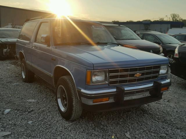 1GNCS18R6H8123631 - 1987 CHEVROLET BLAZER S10 BLUE photo 1